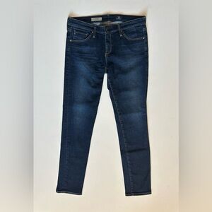 AG Adriano Goldschmied Jeans Womens 28 R The Stilt Cigarette Leg Dark Wash Blue